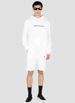 Floral Motif Hooded Sweatshirt