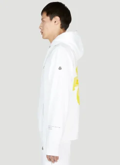 Floral Motif Hooded Sweatshirt