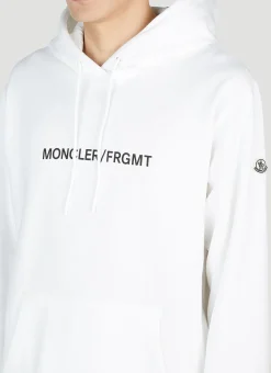 Floral Motif Hooded Sweatshirt