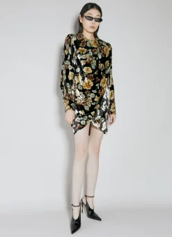 Floral Velvet Dress
