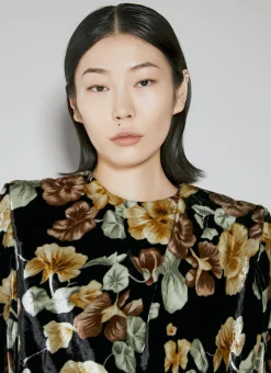 Floral Velvet Dress