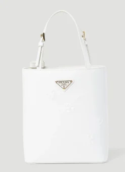 Flower Embossed Mini Tote Bag