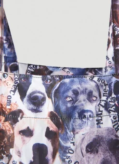Foldable Dog Print Tote Bag