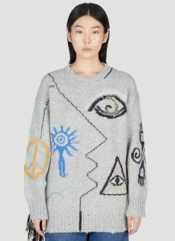 Folklore Embroidery Sweater