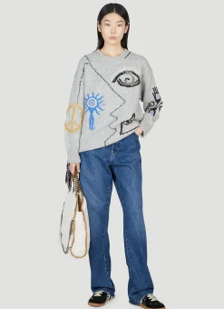 Folklore Embroidery Sweater