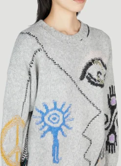 Folklore Embroidery Sweater