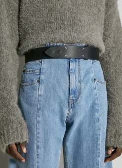 Four Stitches Leather Belt