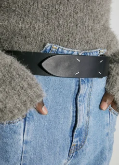 Four Stitches Leather Belt