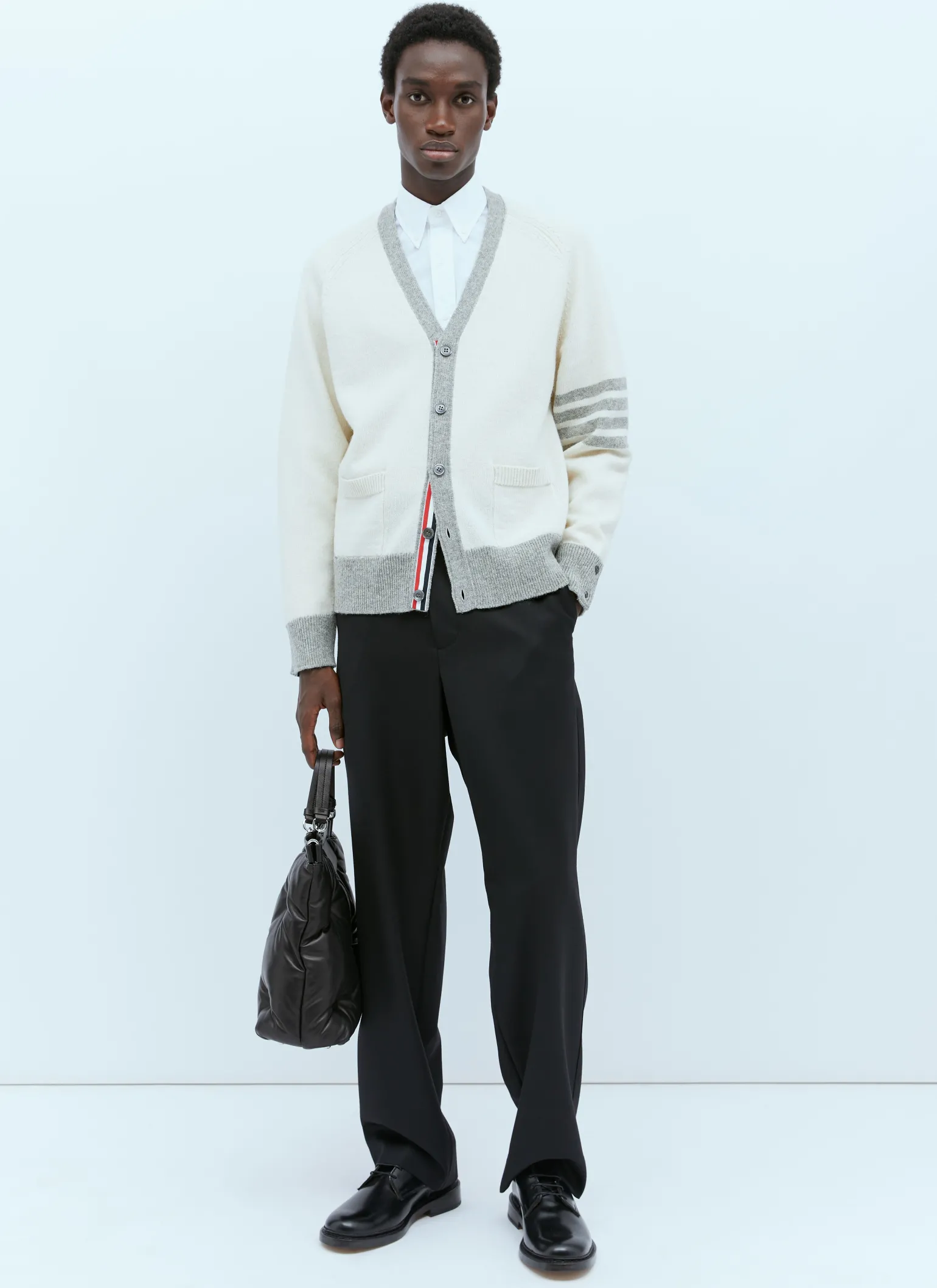 Four-Bar Jersey Stitch Cardigan