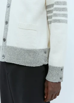 Four-Bar Jersey Stitch Cardigan
