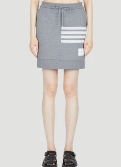 Four-Bar Knitted Mini Tube Skirt