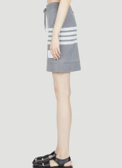Four-Bar Knitted Mini Tube Skirt