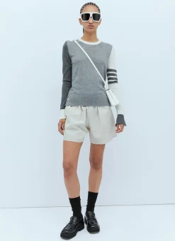 Four-Bar Wool Sweater