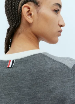 Four-Bar Wool Sweater