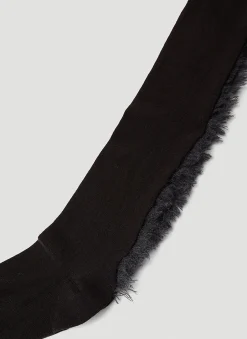 Frayed Trim Tights