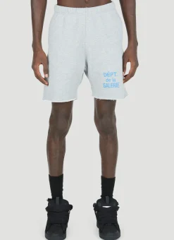 French Logo Print Sweat Shorts
