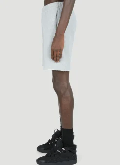 French Logo Print Sweat Shorts