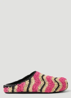 Fussbet Sabot Raffia Mules