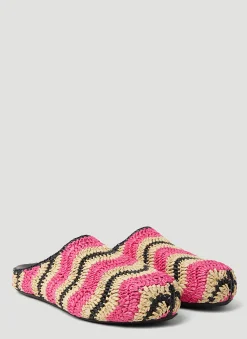 Fussbet Sabot Raffia Mules