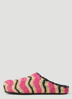 Fussbet Sabot Raffia Mules
