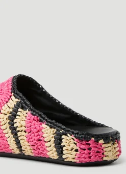 Fussbet Sabot Raffia Mules