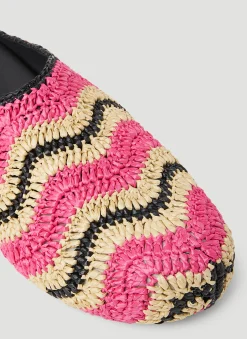 Fussbet Sabot Raffia Mules