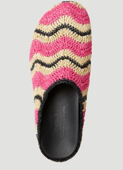 Fussbet Sabot Raffia Mules