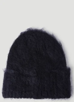 Fuzzy Knit Beanie Hat