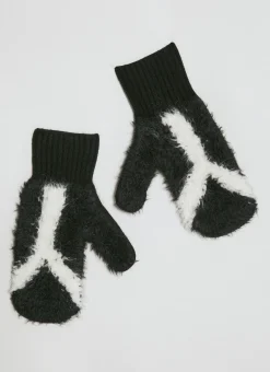 Fuzzy Logo Gloves