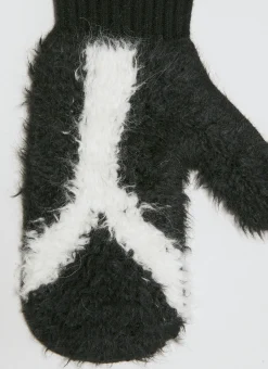 Fuzzy Logo Gloves