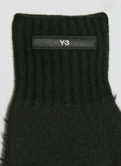 Fuzzy Logo Gloves