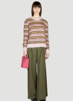 Fuzzy Stripe Sweater