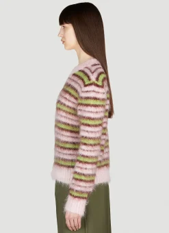 Fuzzy Stripe Sweater