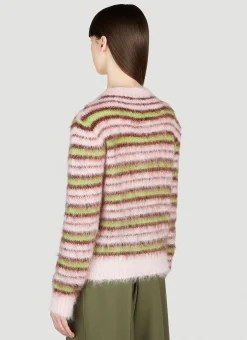 Fuzzy Stripe Sweater