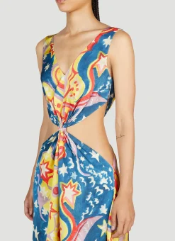 Galactic Paradise Midi Dress