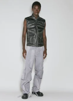 Garment-Dyed Canvas Cargo Pants