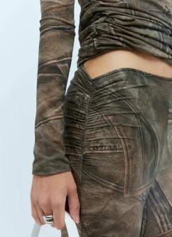 Gathered Stretch Pants