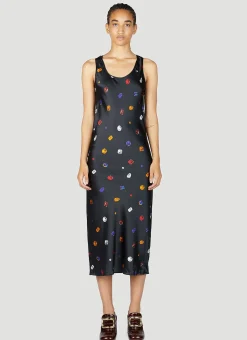 Gemstone Print Midi Dress