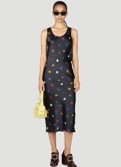 Gemstone Print Midi Dress