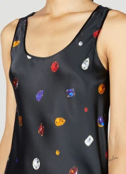Gemstone Print Midi Dress