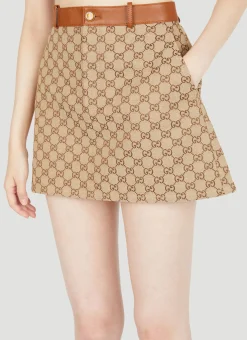 Gg Canvas Skirt