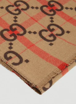 Gg Check Scarf