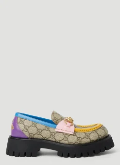 Gg Colour Block Loafers