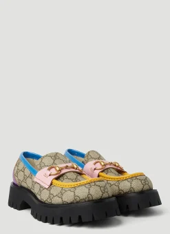 Gg Colour Block Loafers