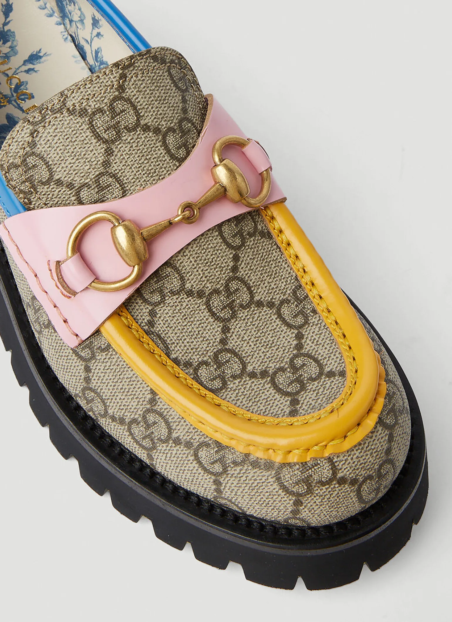 Gg Colour Block Loafers