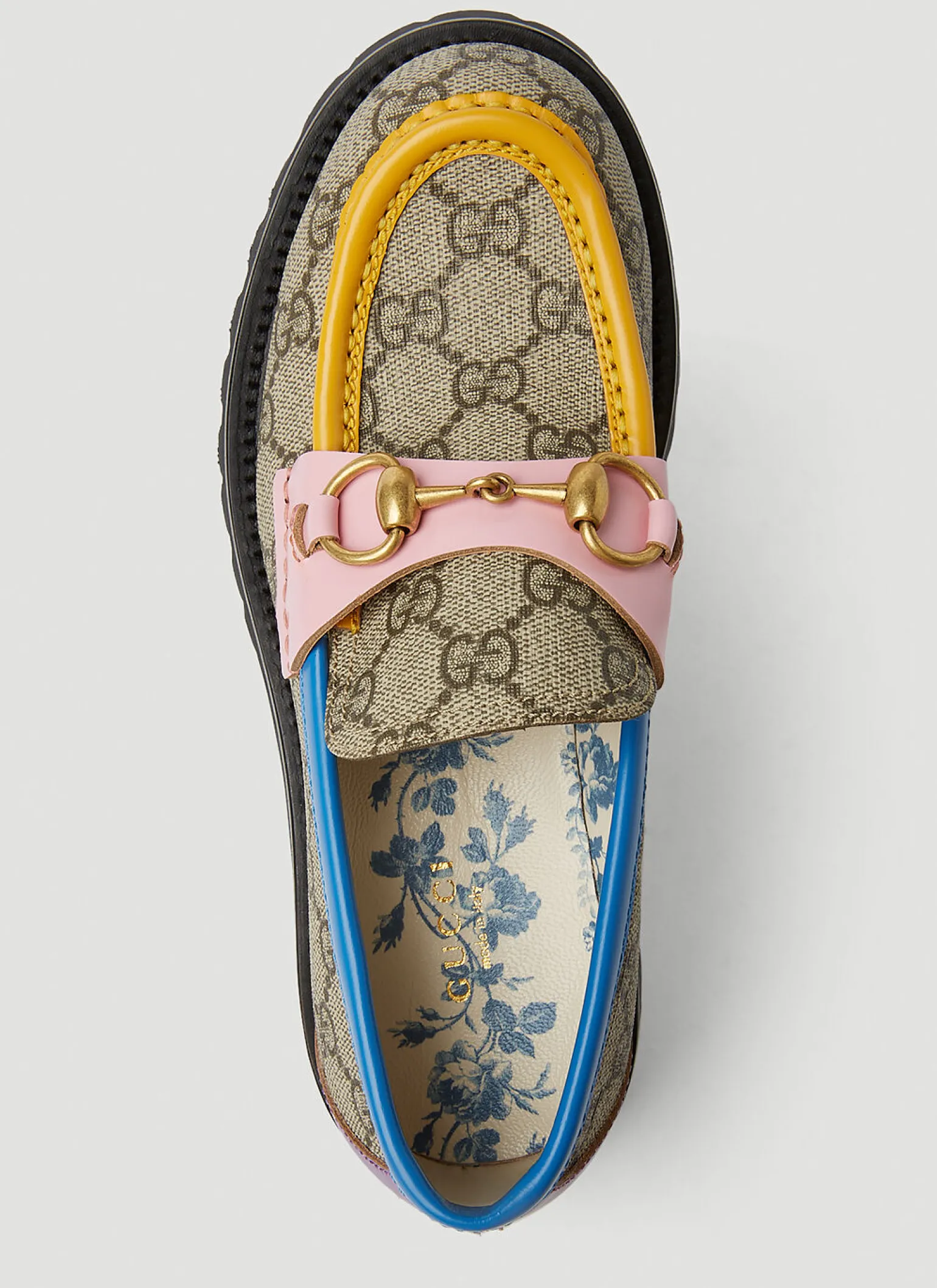 Gg Colour Block Loafers
