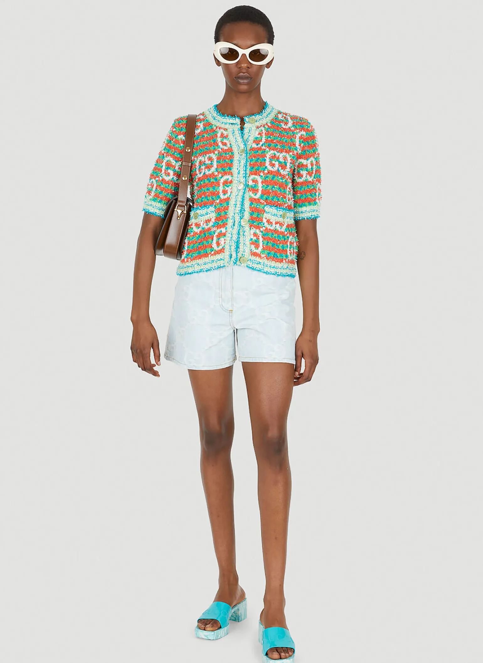 Gg Denim Shorts