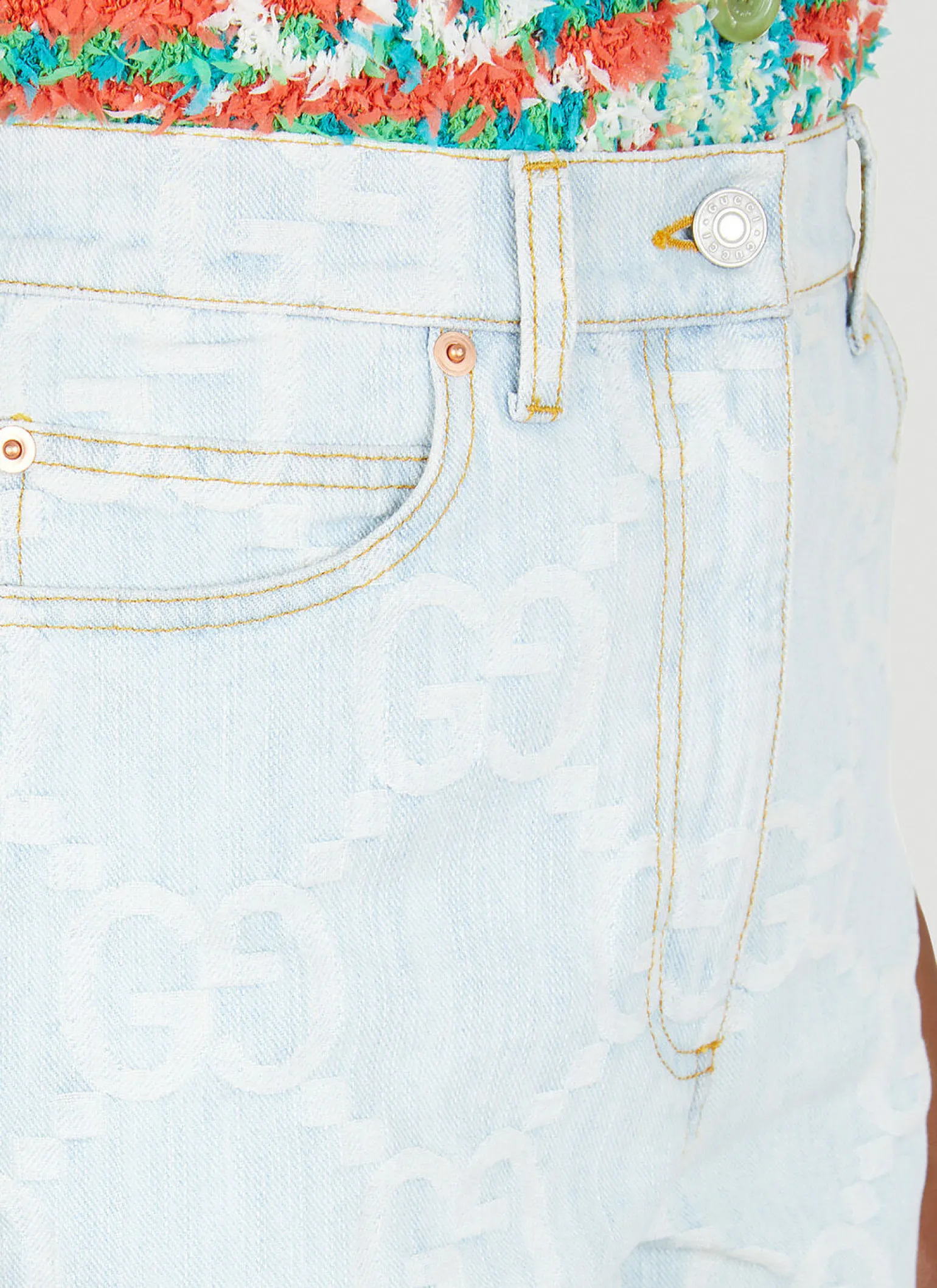 Gg Denim Shorts