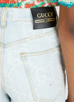 Gg Denim Shorts