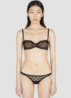 Gg Embroidered Tulle Bra